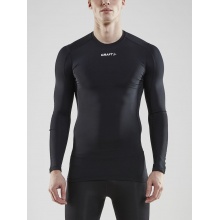 Craft Compression Long Sleeve Shirt (tight fit) Pro Control Underwear black Men